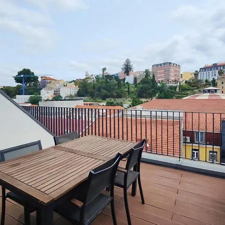 Penthouse T3 Com Vista Para A Cidade Лиссабон